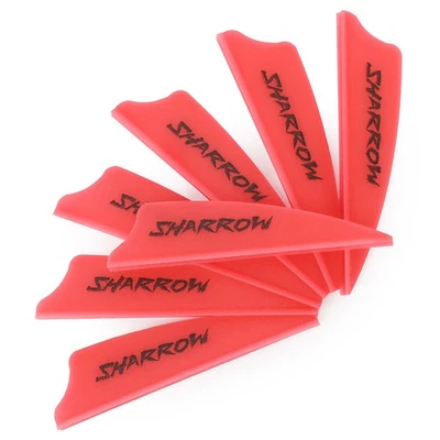 50X Archery Plastic Rubber Vanes 2" 3" Shield DIY Arrow Shaft Bow Arrow Hunting - Image 1 of 4