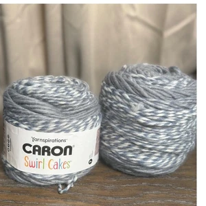 2 Caron Swirl Cakes Yarn Toasted Blueberry Bulky 5 Acrylic Wool Blend - Picture 1 of 3