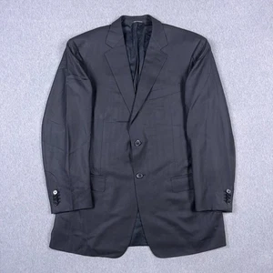 Ermenegildo Zegna Blazer Mens 50R / US 40R Trofeo Wool Silk Herringbone Gray - Picture 1 of 13
