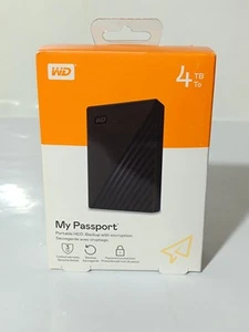 WD My Passport 2.5" 4TB Externe Festplatte - Schwarz (WDBPKJ0040BBK-WESN)_0,28_6 - Afbeelding 1 van 7