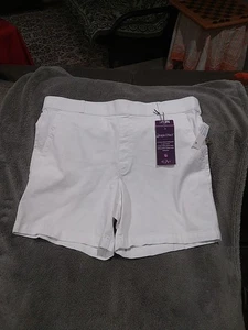 Pantalón corto de tiro alto efecto forma Gloria Vanderbilt para mujer. Talla 18, Nuevo Con Etiquetas - Imagen 1 de 10