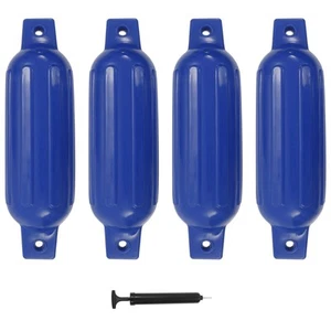 Boat Fenders Boat Dock Shield Boot Crash Protection 4 pcs Blue PVC vidaXL - Picture 1 of 6