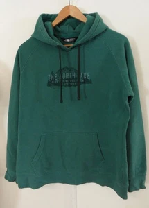 NORTH FACE Dark Green Sweatshirt HOODIE Alpine Eq. Mountain Tree Women's Size XL - Picture 1 of 4