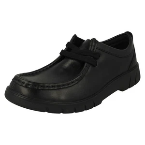 Ragazzi Clarks Smart Mocassino Dettagliato Scuola Scarpe Branch Basso - Picture 1 of 10