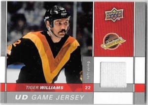 TIGER WILLIAMS 2009-10 UPPER DECK UD GAME JERSEY GAME WORN JERSEY