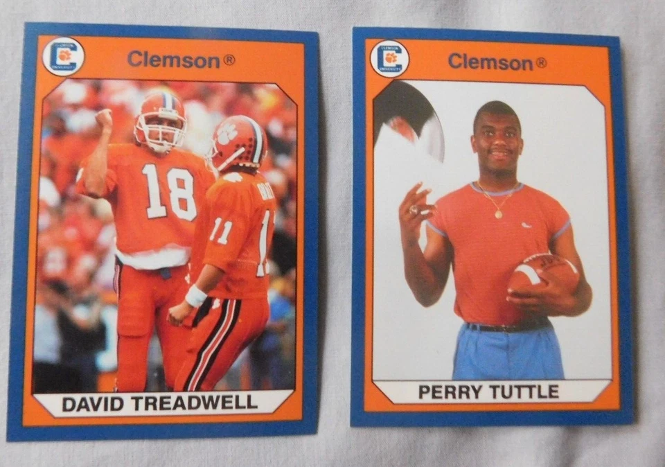 1990 Collegiate Collection Clemson Tigers Trading Card Pick one - Image 1 of 1