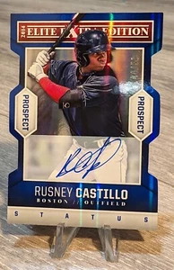 Rusney Castillo 2014 Panini Elite Extra Edition Auto Blue Die-cut 44/50 #67 - Picture 1 of 2