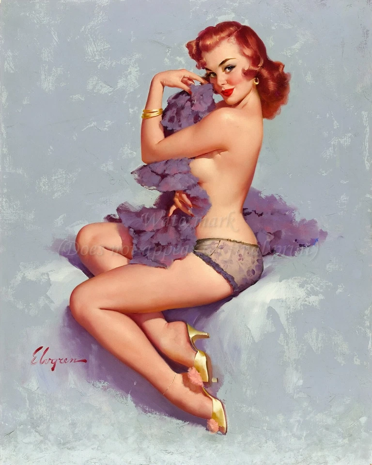 GIL ELVGREN Pin-Up Poster or Rolled Canvas Print "Roxanne" #14 - Image 1 of 1