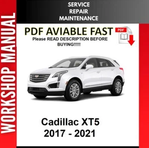CADILLAC XT5 2017 2018 2019 2020 2021 SERVICE REPAIR WORKSHOP MANUAL 2 - Picture 1 of 1