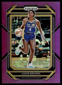 2023-24 Panini Prizm WNBA Purple #84 Lexie Brown 036/149 Los Angeles Sparks