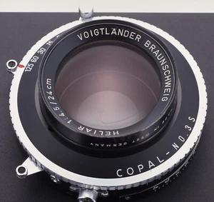 Heliar 240mm f 4.5 New copal #3S shutter super mint ! sinar linhof cambo Toyo - Picture 1 of 24