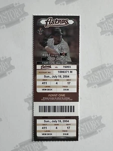 2004 San Diego Padres at Houston Astros Ticket 7/18/04 Roger Clemens Win 321 - Picture 1 of 1