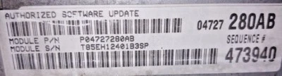 Dodge Caravan Plymouth Grand Voyager Chrysler Town Country 2000 ECU P04727280AB Foto 1 de 4