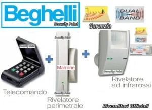 BEGHELLI 1 PERIMETRALE 1 VOLUMETRICO 1 TELECOMANDO INTELLIGENT ALLARME ANTIFURTO - Foto 1 di 4