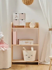Kinderzimmer Regal Holz 3 Ablagen Bücherregal Spielzeug Aufbewahrung 75 cm NEU - Bild 1 von 3