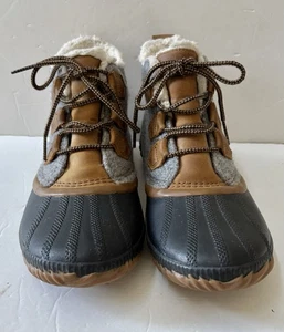 Sorel Stiefel Damengröße 9,5 wasserdicht Ente Schnürung runde Spitze warm Winter Schnee - Bild 1 von 9