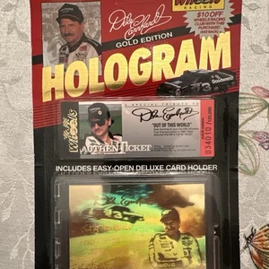 Dale Earnhardt Gold Edition 1992 Wheels Racing Hologram card with case + Ticket - Picture 1 of 4