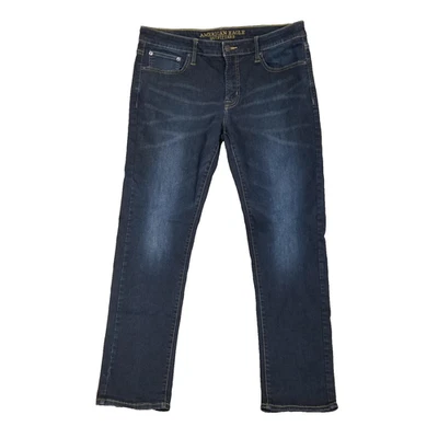 Pantalones de mezclilla elásticos flexibles extremos ajustados azules 36x30 American Eagle Jeans para hombre Foto 1 de 4