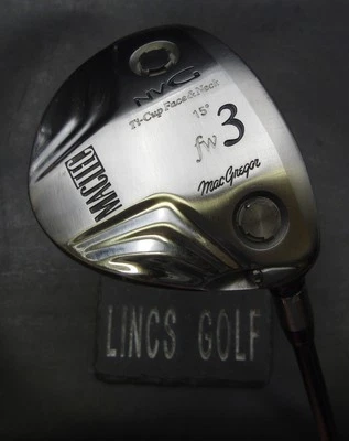 MacGregor Mactec NVG Ti-Cup Face 15° 3 Wood Regular Graphite Shaft MacTec Grip - Image 1 of 4