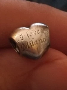 Pandora Charm Cuore I Love Milano. Raro. - Foto 1 di 2