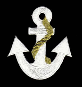 ad57★Ancla navegación parche para planchar imagen para planchar parche parches para planchar 6 x 7 cm - Imagen 1 de 1