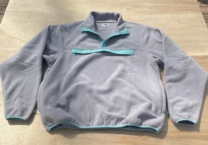 MANRESA Mountain Works The Dublin Fleece 1/4 Snap Jacket Uomo Grigio Blu TAGLIA XL - Foto 1 di 4