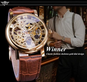 Herren Armbanduhr Lederband Uhr Wasserdichte Leucht Quarzuhr Für Mann analog - Bild 1 von 15