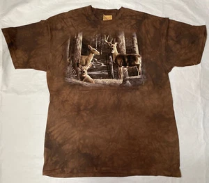 The Mountain Deer Buck Doe Wildlife T Shirt Size 2XL Brown Kevin Daniel 2008 - Picture 1 of 4
