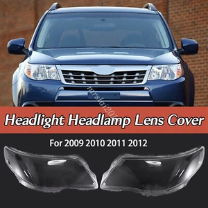 2X Headlight Lens Cover SU2503119 SU2502119 For Subaru Forester 2009-2012 - Picture 1 of 12