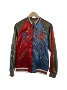 DIESEL Reversible Embroidered Jacket S Polyester Multi Color Used - Picture 1 of 5
