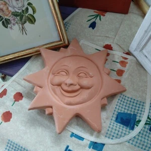 " Le Terrecotte " Sole Stella In Terracotta Artigianale Decorazione