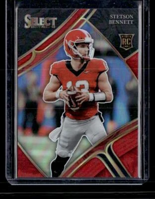 2023 Panini Select Draft Picks #125 Stetson Bennett IV Red Prizm SN - Image 1 of 2