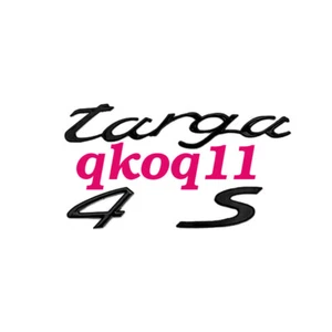 3pcs Targa 4S Matte Black Rear Trunk Emblem Nameplate Badge kit New - Picture 1 of 1