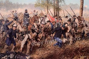Bradley Schmehl PRESS FORWARD MEN Artist Proof Civil War Art Print Retail $225 - Picture 1 of 1