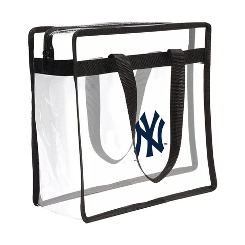 New York Yankees Clear Stadium Tote [NEW] MLB Bag Purse Game Day Field Cover
