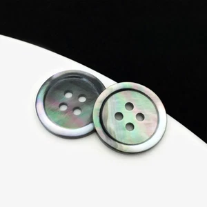 5X Natural Shell Buttons Fastener 2/4 Holes 15/20/20mm for DIY Shirt Button Sew - Picture 1 of 11