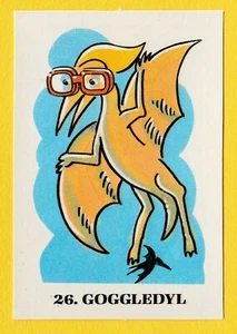 Unusually Funny Factory Prehistorigum - UK Trade Trading card #26 Goggledyl - Picture 1 of 2