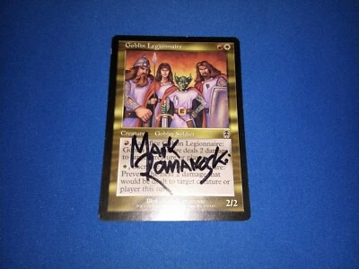 MTG Magic Goblin Legionnaire Signed Artist Proof x1 Apocalypse Mark Romanoski - Image 1 of 2