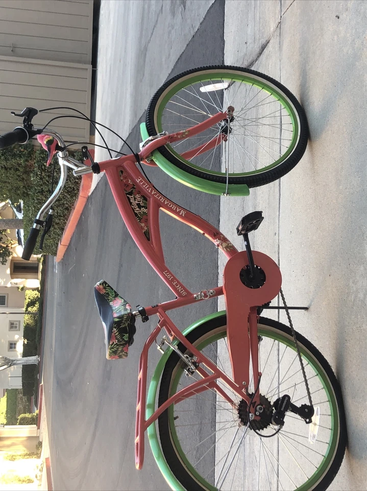 Margaritaville Island Life 24 in Bike - Coral/Green - Image 1 of 1