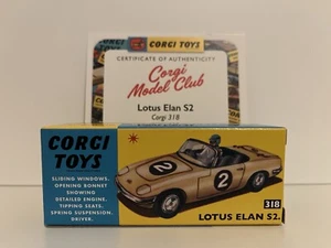 Corgi Model Club 318 Lotus Elan S2 BNIB with COA  - Picture 1 of 6