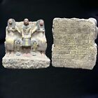 Rare Antique Egyptian Statue Architect Imhotep Pyramid Builder 15cm Stone BC