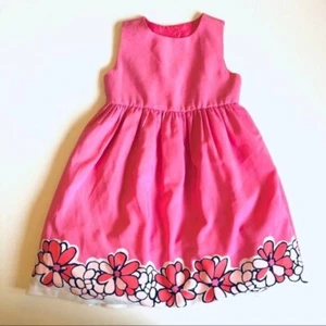Gymboree Pink Floral Church Easter Dress Toddler Girls 4T EUC - Picture 1 of 5