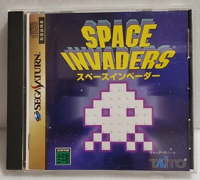 Sega Saturn Space Invaders TAITO Japanese used Video Game NTSC-J T-1107G 1996 - Image 1 of 3