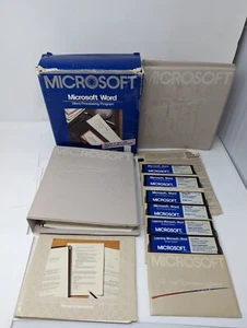 1986 RARO - De colección Microsoft Word versión 3 para IBM PC Software - Imagen 1 de 16