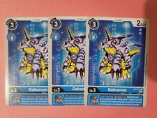Digimon Card Game Gabumon 3x EX1-011 U NM