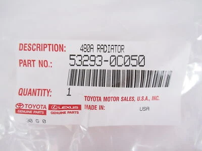 Genuine OEM Toyota 53293-0C050 Right Radiator Air Deflector 2014-2017 Tundra - Image 1 of 4