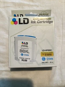 HP88XL LD RECYCLED INK CARTRIDGE LD-C9391AN CYAN, NIB EXP 12-2017 - Picture 1 of 1