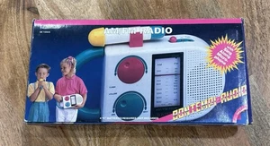 Radio AM/FM Bontempi Audio SR 7250/A de colección y micrófono Sing Along probado - Imagen 1 de 12