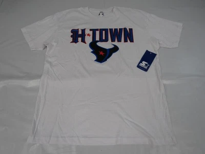 New Houston Texans "H*Town" Mens Size XL XLarge White Shirt - Image 1 of 3