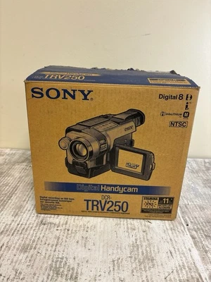 Sony Handycam DCR-TRV250 Digital 8 Camcorder W/ Night Shot Box Bundle  Tested - Image 1 of 4